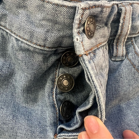 Free People Jax Patched Skinny Jeans Size 26 - Picture 8 of 12